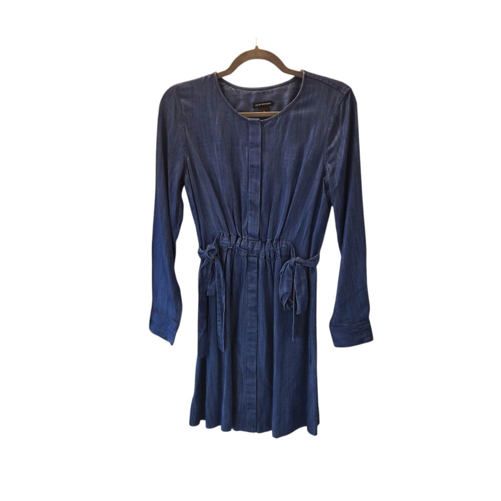 CLUB MONACO Denim Cotton Dress Small